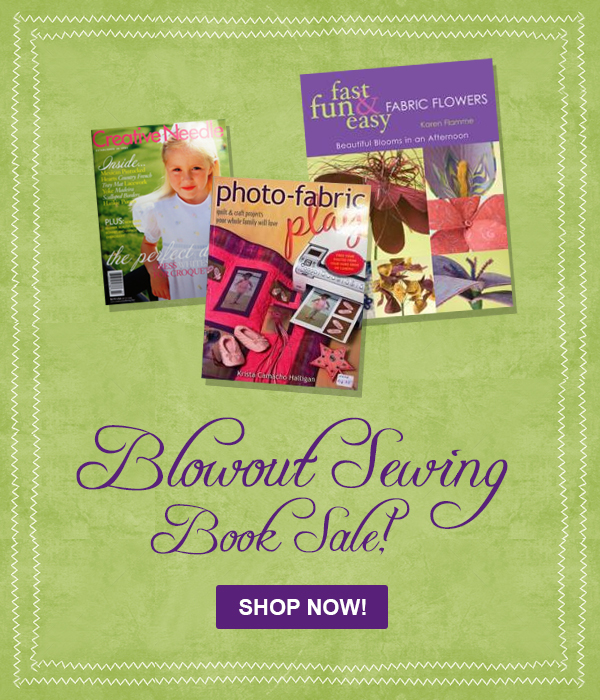 Blowout Sewing Book Sale